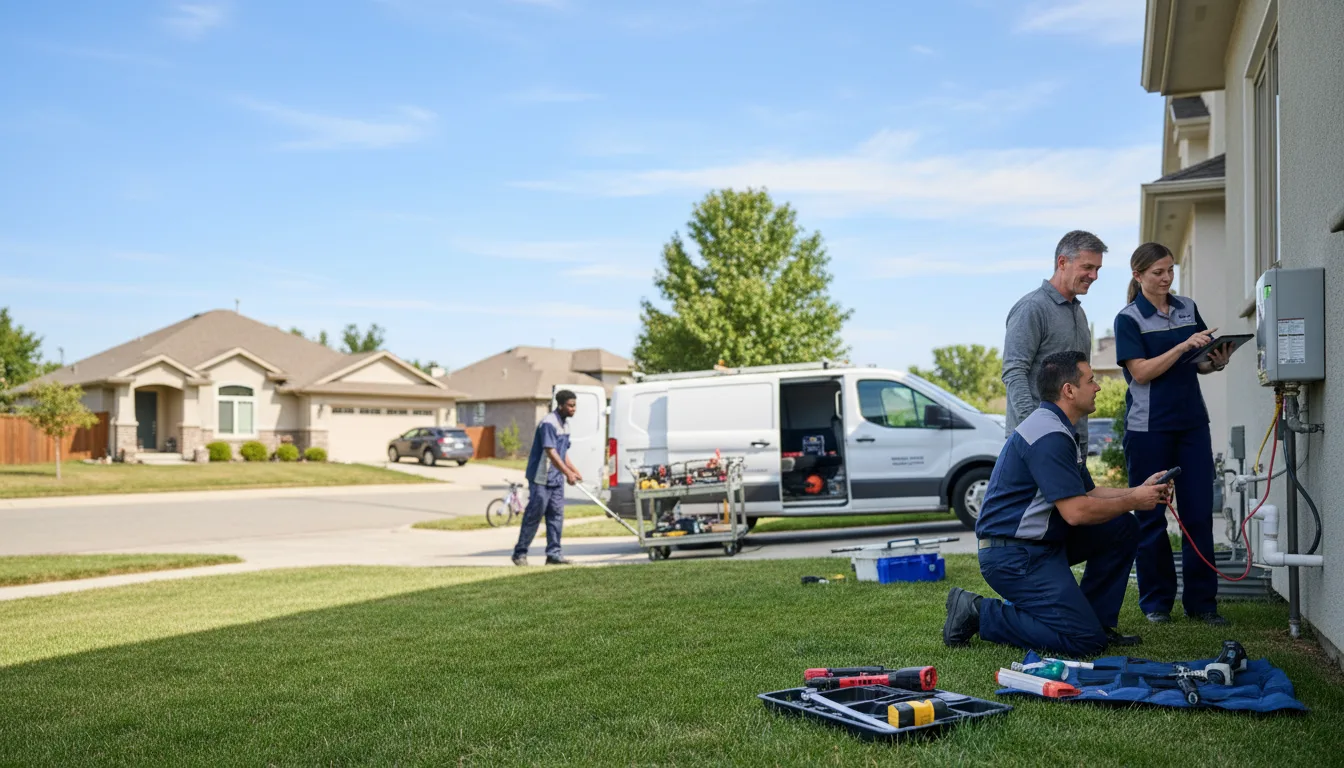 Tankless water heater service in Barnard, KS